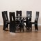 Baxton Studio Kenyon Dark Brown Upholstered and Finished Wood 7-Piece Dining Set 170-8036-10894 - alternate 3